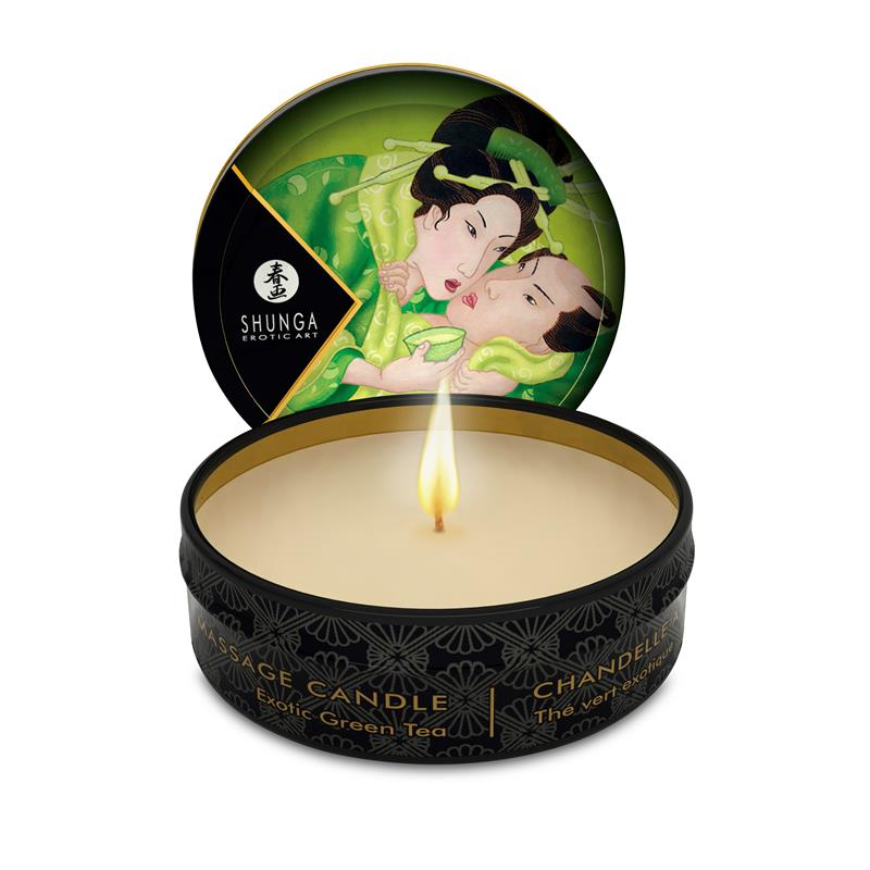 Shunga Mini Candle Massage Green Tea