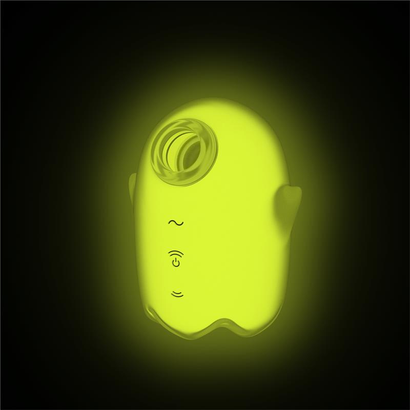 Glowing Ghost Clitoris Sucker Glows in the dark Yellow