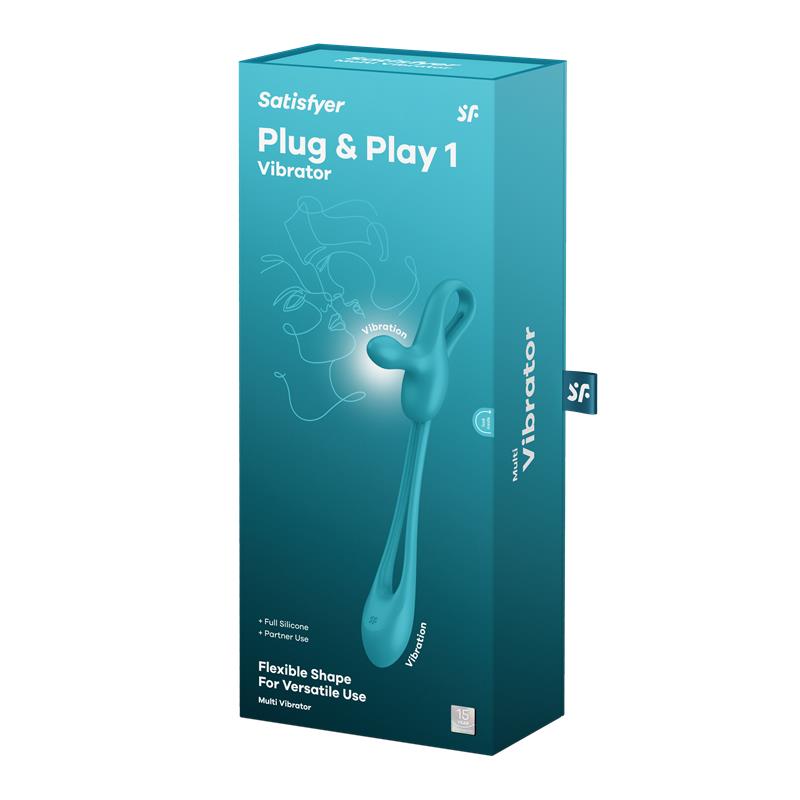 Plug Play 1 Anal Vibrator Flexible Blue