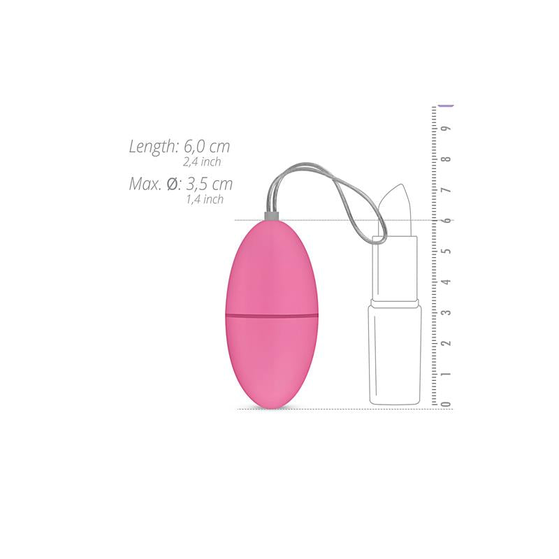 Vibrating Egg with Remote Control Pink