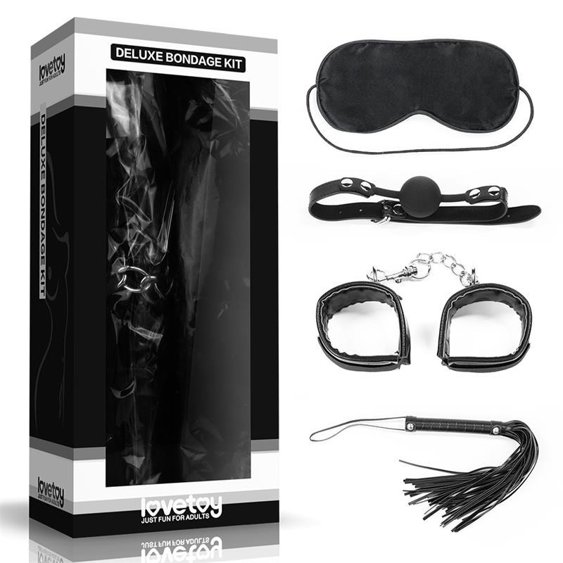 Bondage Kit Deluxe 4 Units Black