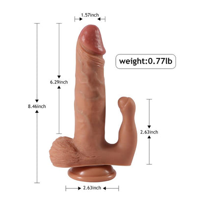 Brody Dildo with 20 Modes of Vibration and Clitoris Stimulator