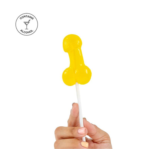 Penis Shaped Lollipop Pina Colada Flavor with Alcohol