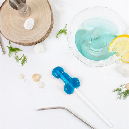 Penis Shaped Lollipop Gin Tonic Flavor with Alcohol