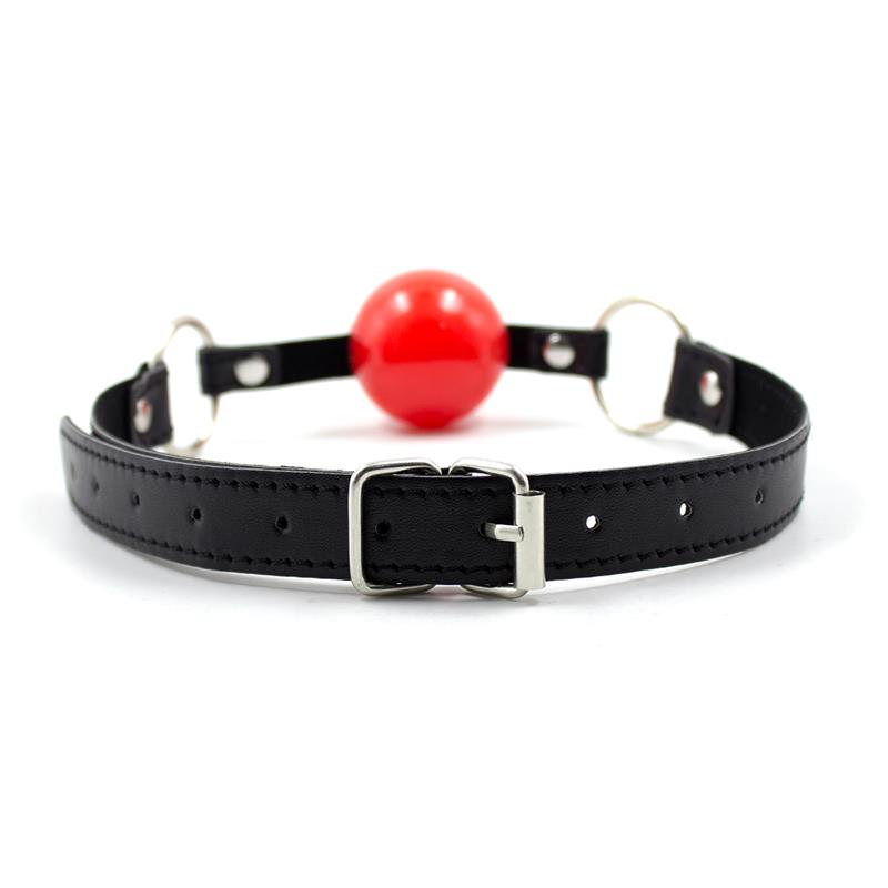 Ball Gag Black Red