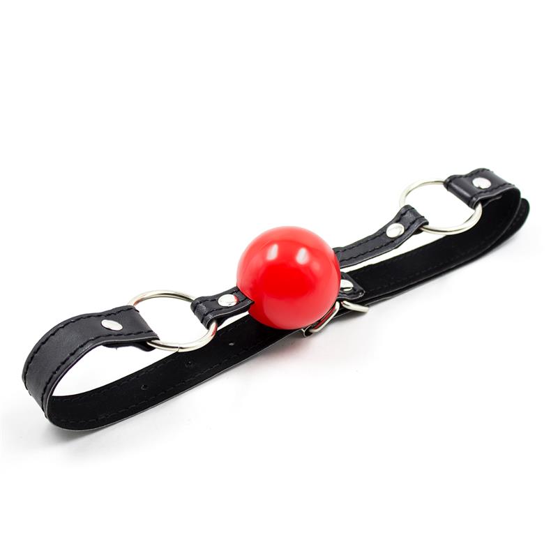 Ball Gag Black Red