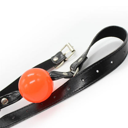 Ball Gag Black Red