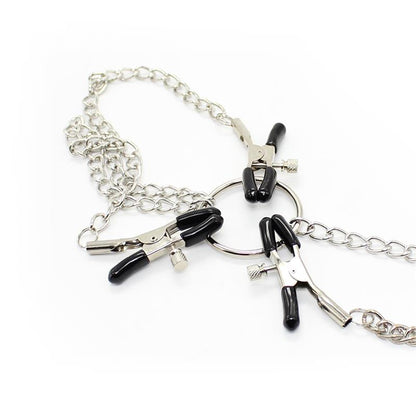 Nipple Clamps and Clit Clamps with Chain Metal