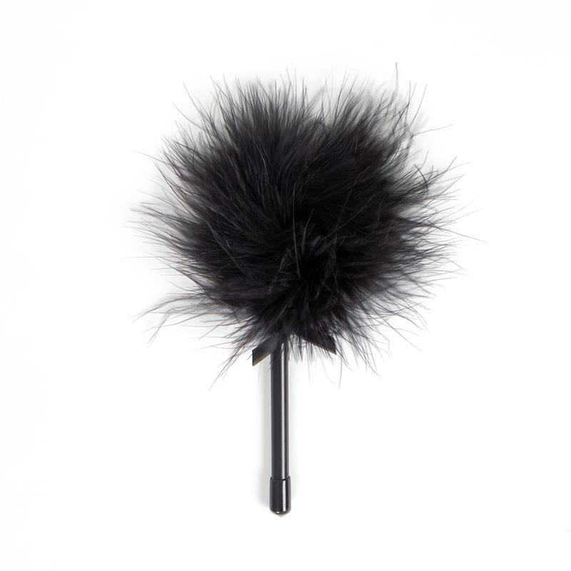 Secret Play Black Marabou Duster