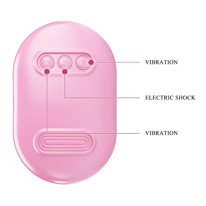 Surprise Box Vibrating Egg and Electric Shock Nipple Clamps Pink