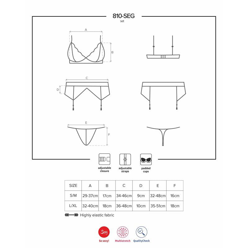 810 SEG 1 3 Pieces Set White