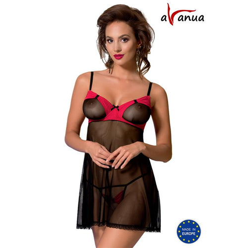 VALENTIN Chemise Black Red