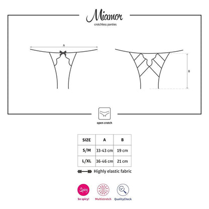 Miamor Crotchless Panties Black