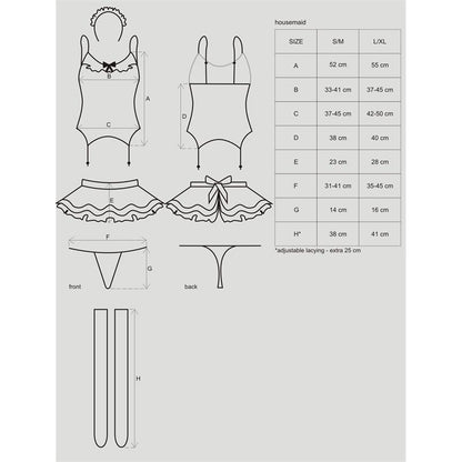 Housemaid Costume 5 Pieces