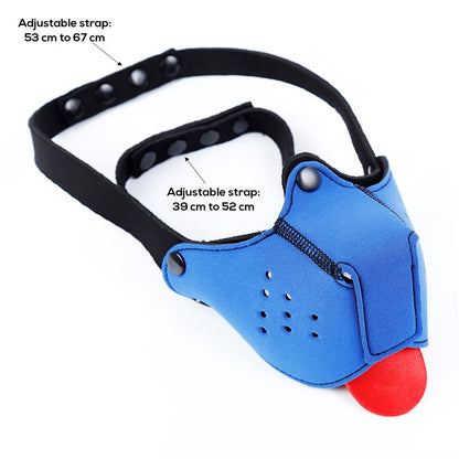 Neoprene Puppy Face Mask Blue