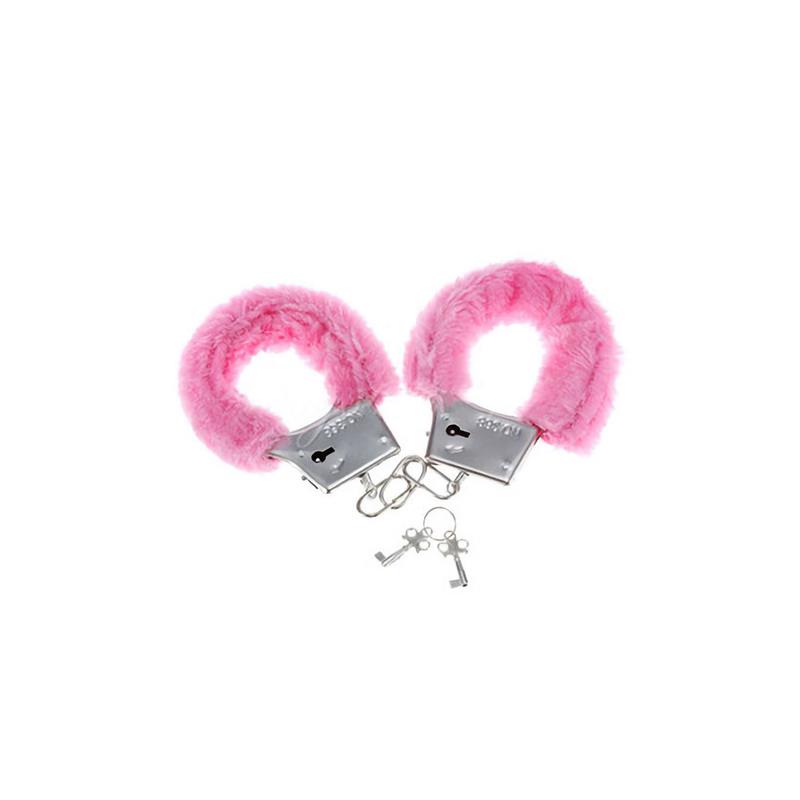 Handcuffs with Fur Pink