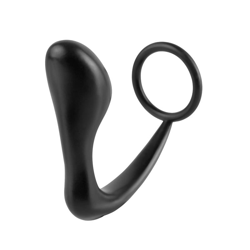 Anal Stimulator Ass Gasm Cockring Plug Colour Black