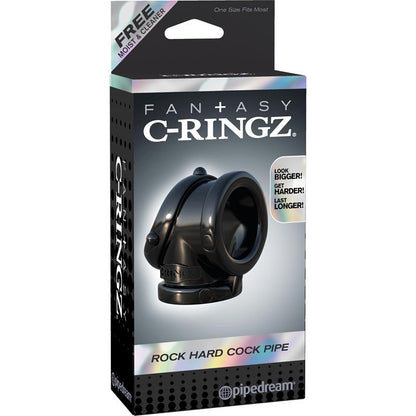 Fantasy C Ringz Rock Hard Cock Pipe Black