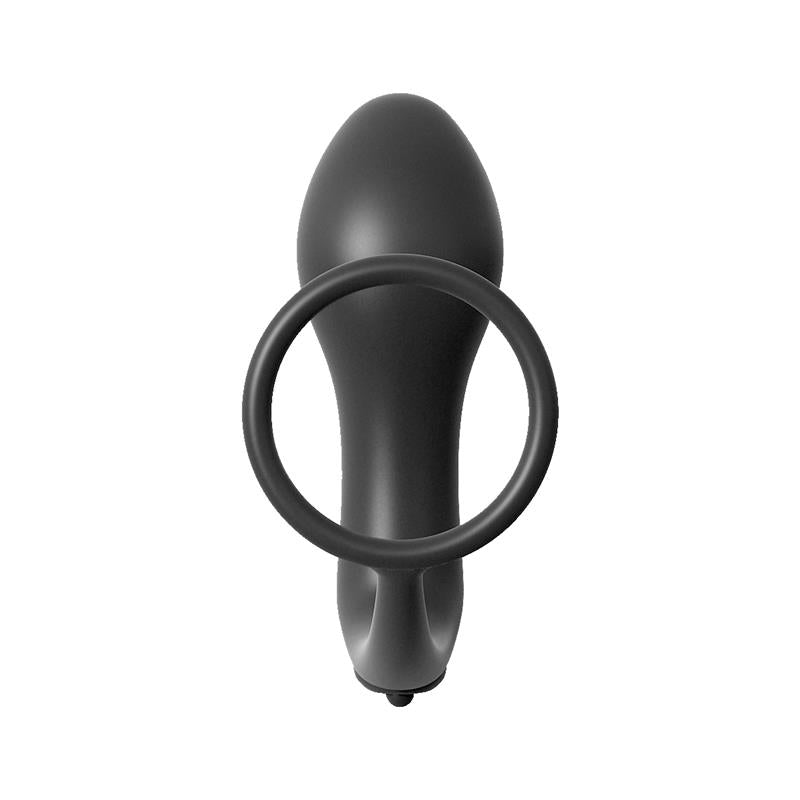 Ass Gasm Cockring Vibrating Plug Colour Black