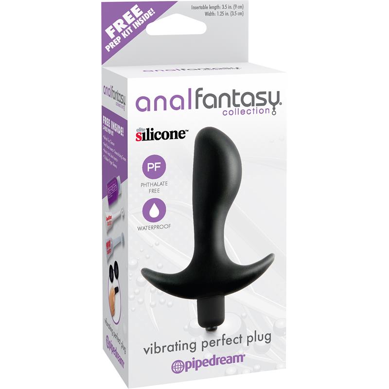 Vibrating Perfect Plug Colour Black