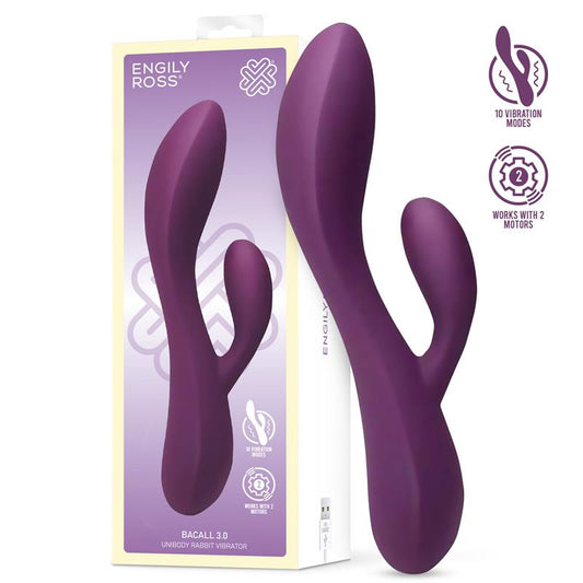 Bacall 30 Vibe Injected Liquified Silicone Double Motor USB