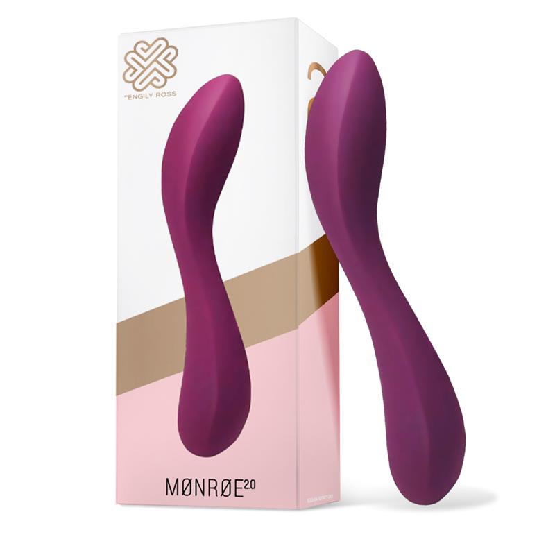 Monroe 20 Vibe Injected Liquified Silicone USB Purple