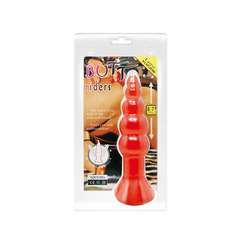 Baile Bulbous Shaped Butt Plug Orange