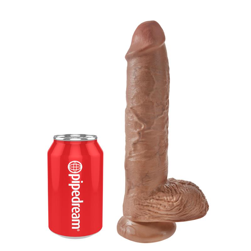 King Cock Cock with Balls 10 Tan