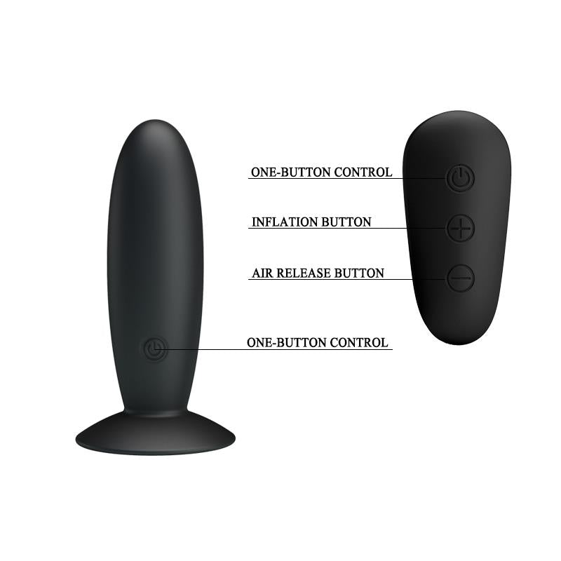 Mr Play Vibrating Butt Plug with Remote control USB