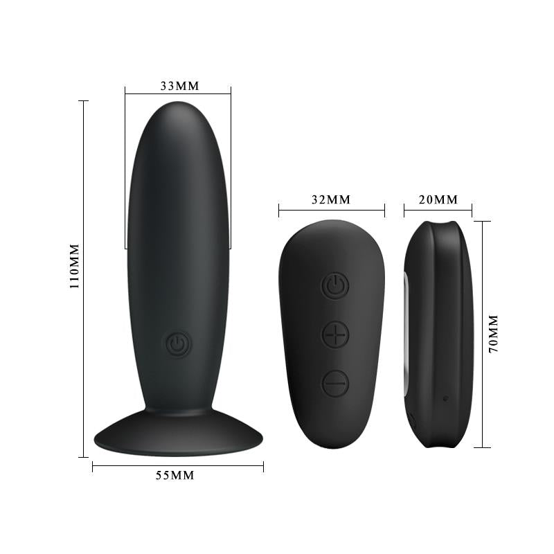 Mr Play Vibrating Butt Plug with Remote control USB