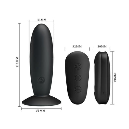 Mr Play Vibrating Butt Plug with Remote control USB