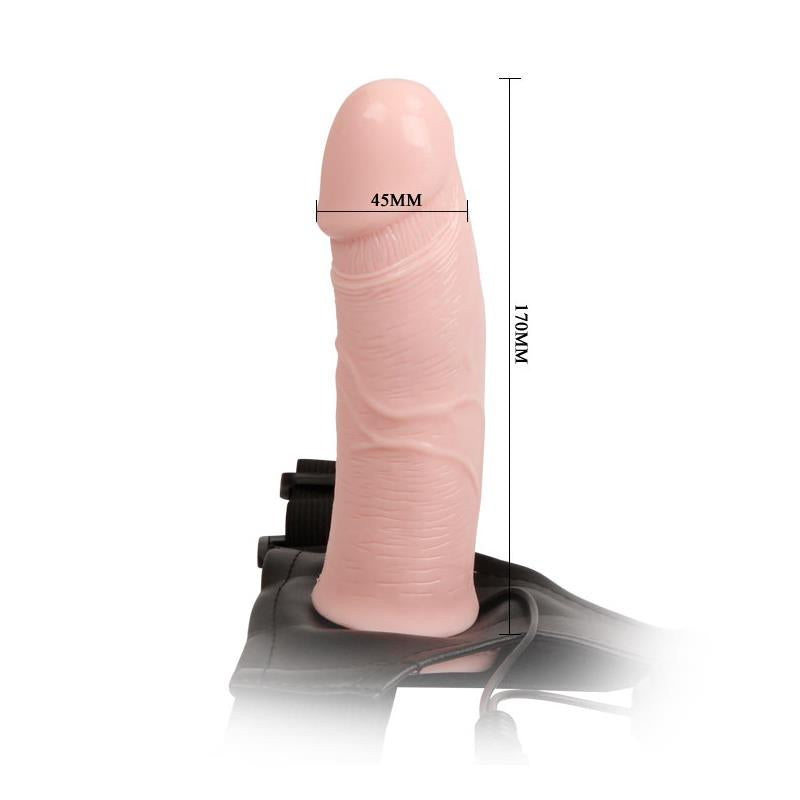 Strap on with Vibrating Hollow Dildo Mens Pants