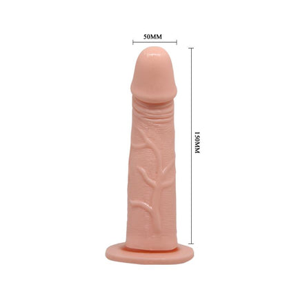 Baile Strap on with Vibrating Dildo Flesh 15 cm