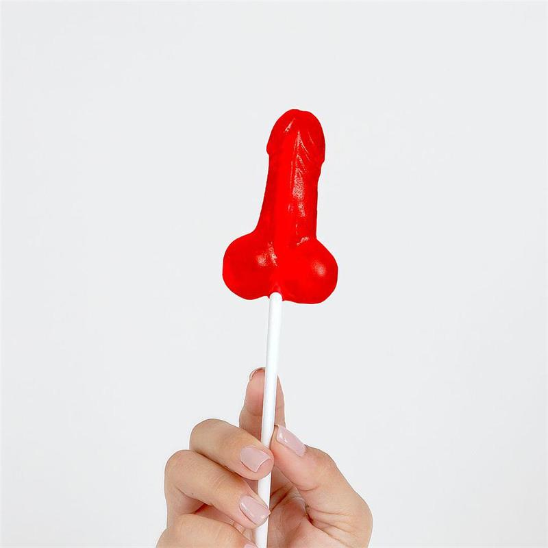 Strawberry Penis Shaped Lollipop