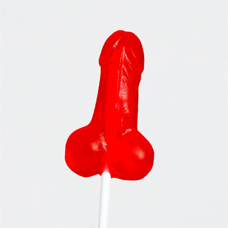 Strawberry Penis Shaped Lollipop