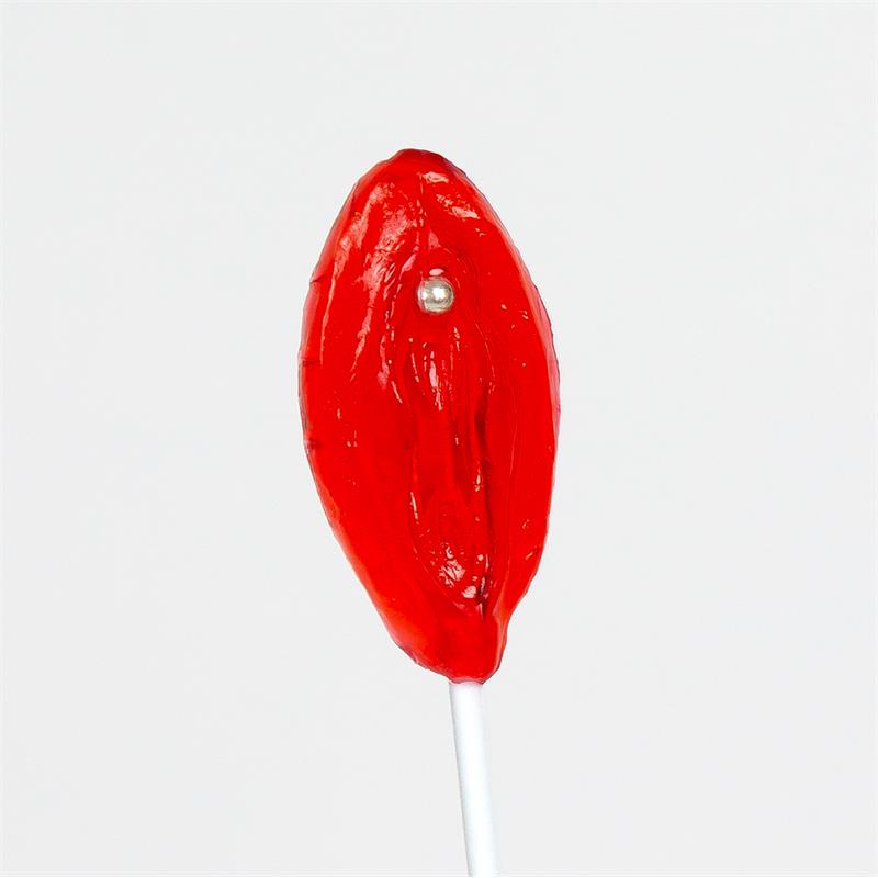 Strawberry Lollipop Vagina shaped