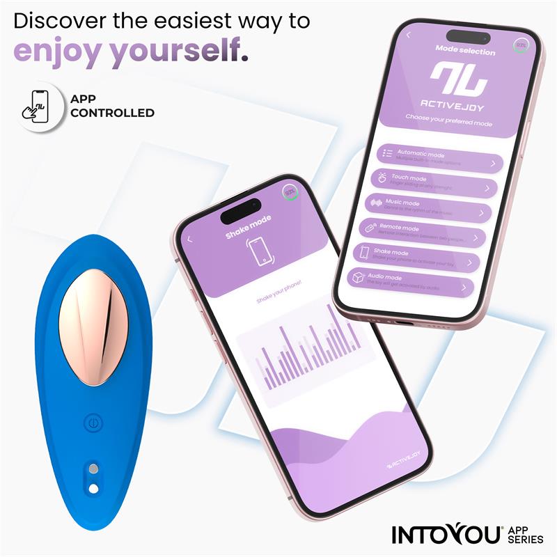 Silicone Panty Vibrator with App Blue