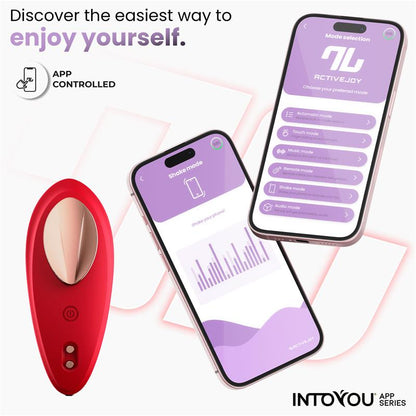 Silicone Panty Vibrator with App Layer Red