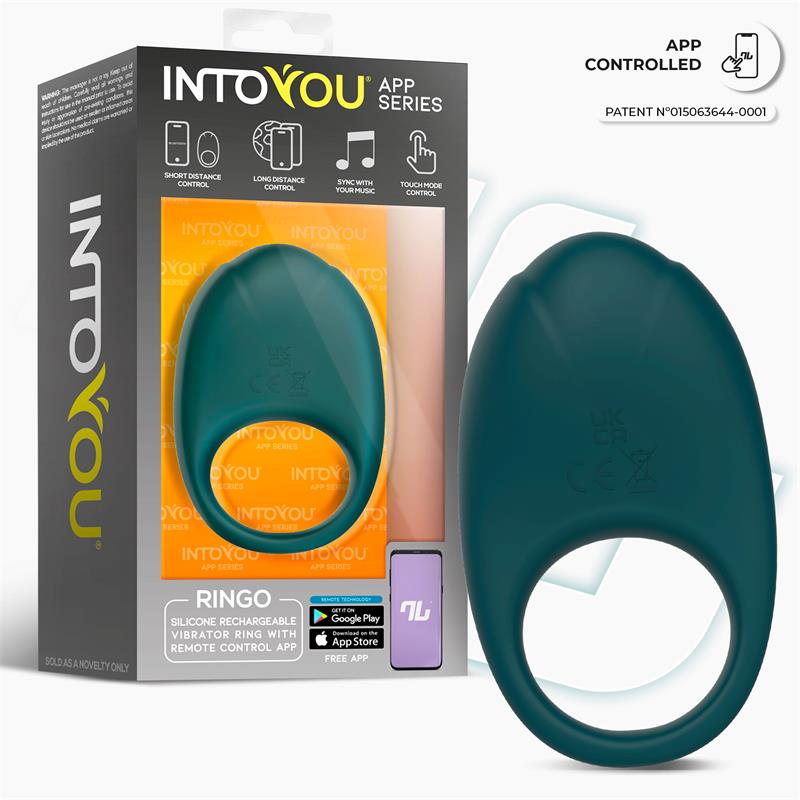 Ringo Vibrating Ring with App Unibody Green