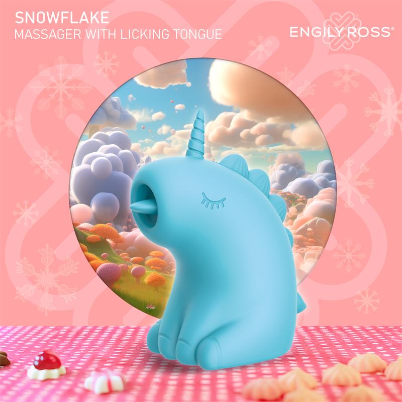 Snowflake Massager with Licking Tongue