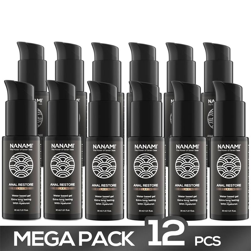 Pack 12 Water Base Anal Lubricant Gel Anal Restore 30ml