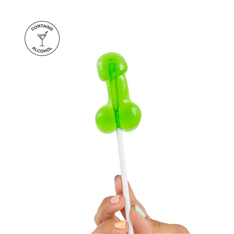 Penis Shaped Lollipop Caipirinha Flavor with Alcohol