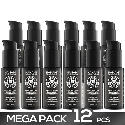 Pack of 12 Silicone Based Anal Relaxing Lubricant Gel 30 ml