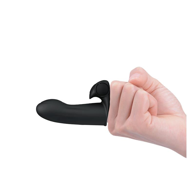 Adonis Finger Sleeve Vibrator Black