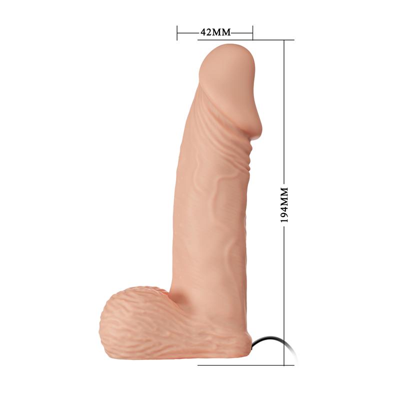 Ultra Strap On Vibrating Realistic Dildo 76