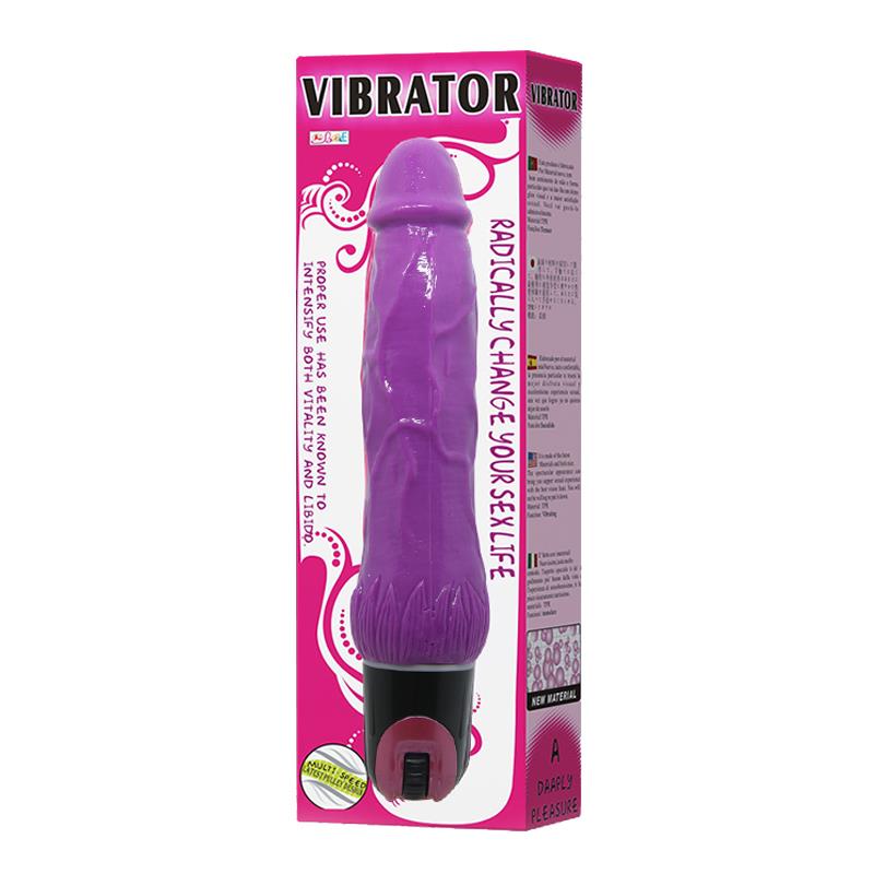 Fantasy Vibrating Dildo Purple