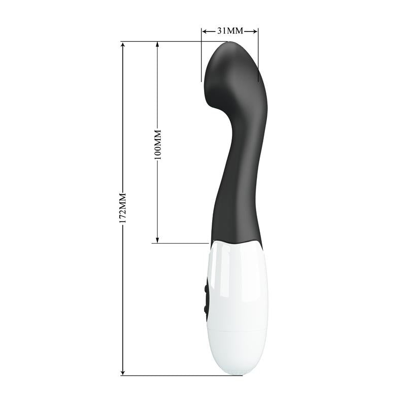 Vibrator Charles 30 functions Black