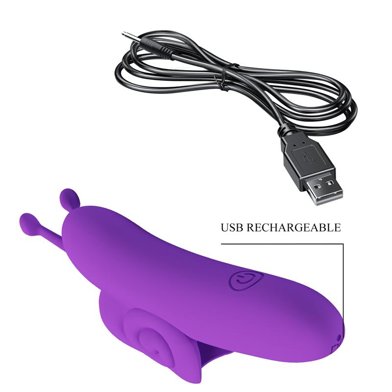 Finger Vibrator Snail Purple