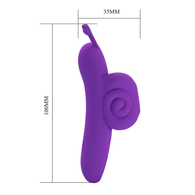 Finger Vibrator Snail Purple