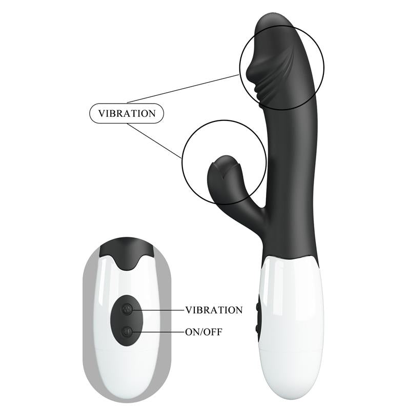 Vibrator Snappy 30 functions Black